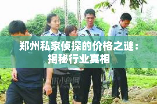 郑州私家侦探的价格之谜：揭秘行业真相
