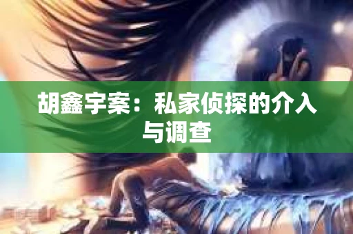 胡鑫宇案：私家侦探的介入与调查