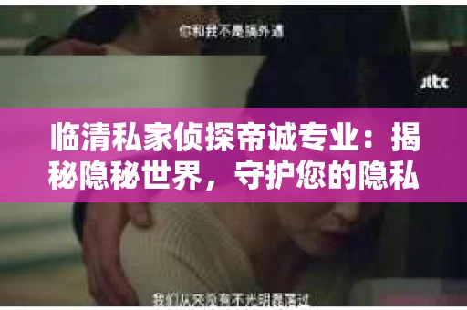 临清私家侦探帝诚专业：揭秘隐秘世界，守护您的隐私安全